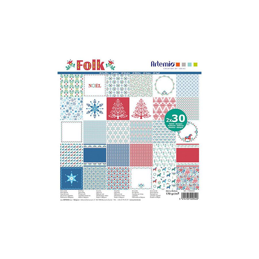 BLOC 60 FEUILLES 170G - FOLK IM#3205