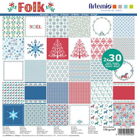 BLOC 60 FEUILLES 170G - FOLK