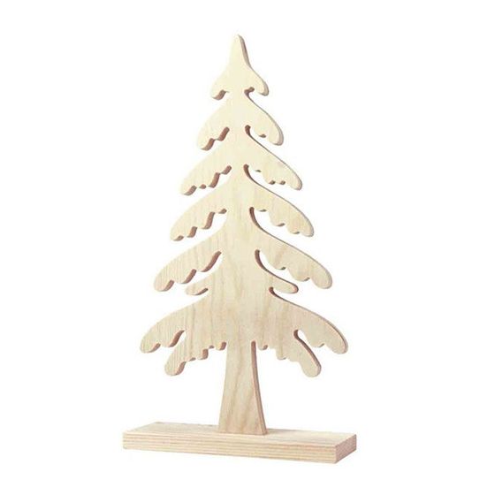 SAPIN EN BOIS 25 X 13 X 5CM IM#3222