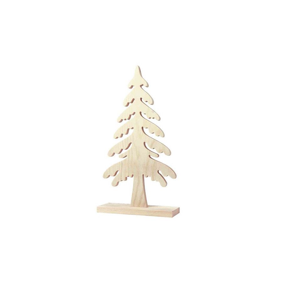 SAPIN EN BOIS 25 X 13 X 5CM IM#3222