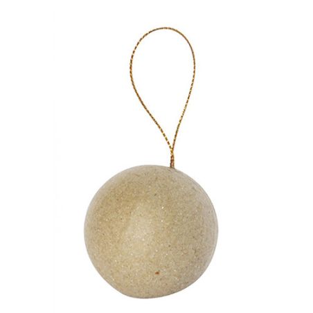 BOULE AVEC CORDON DORE 5 CM