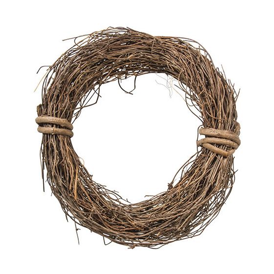 COURONNE DE CLEMATITE NATUREL 15CM IM#3277