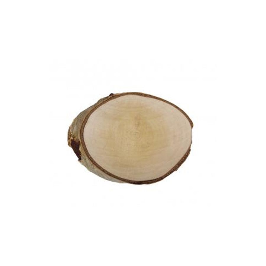 2 DISQUES DE BOULEAU ROND NATUREL 15-17 CM IM#3279