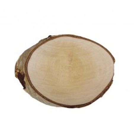 2 DISQUES DE BOULEAU ROND NATUREL 15-17 CM