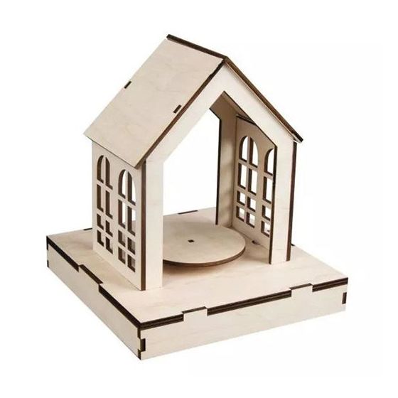 KIT MAISON EN BOIS 3D 18,5X18,5X21 CM IM#3302