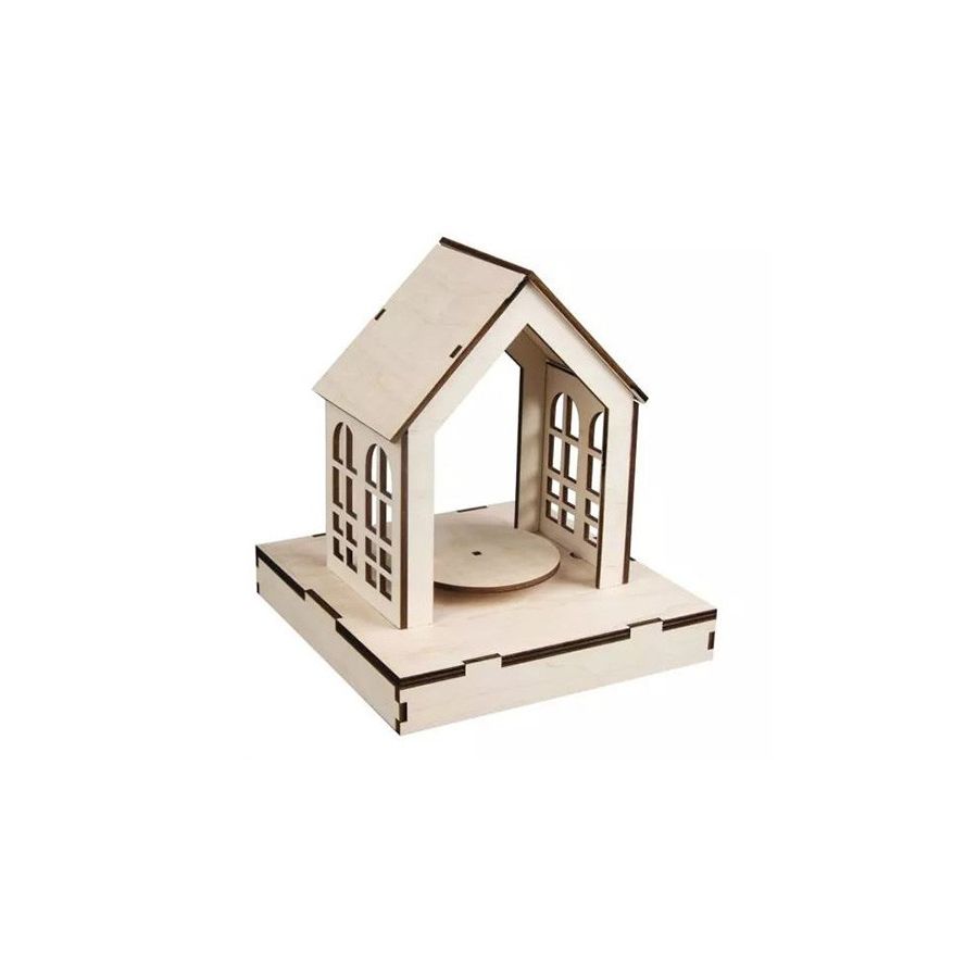 KIT MAISON EN BOIS 3D 18,5X18,5X21 CM IM#3302