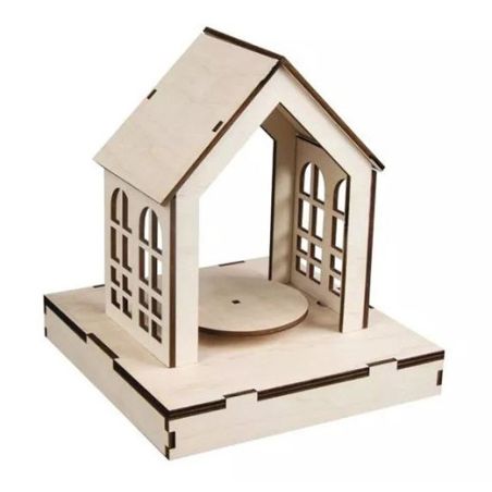 KIT MAISON EN BOIS 3D 18,5X18,5X21 CM