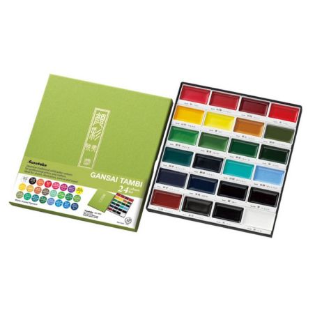 ASSORTIMENT 24 AQUARELLES GANSAI