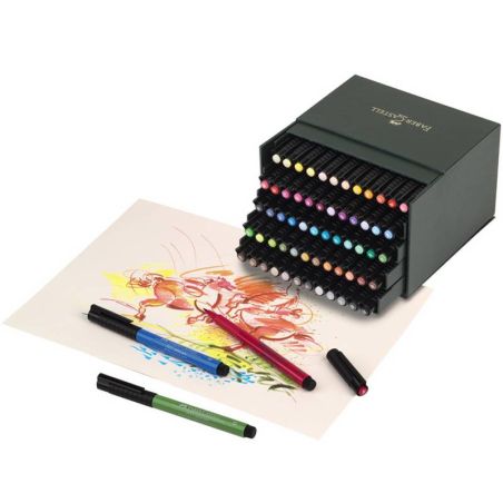 COFFRET DE FEUTRES BRUSH - PITT ARTIST PEN - STUDIO BOX - 60 PIECES