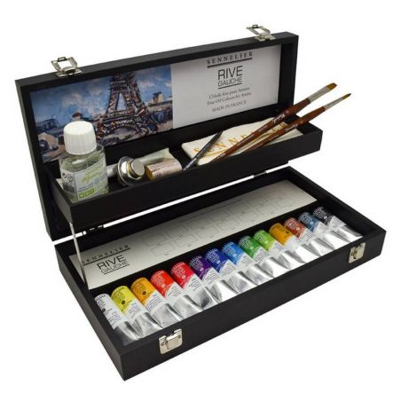 COFFRET NOIR HUILE RIVE GAUCHE 14 X40ML