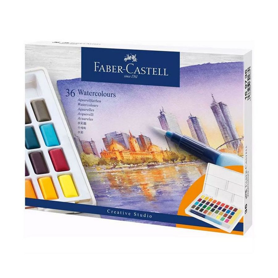 36 DEMI-GODET AQUARELLE FABER CASTELL 