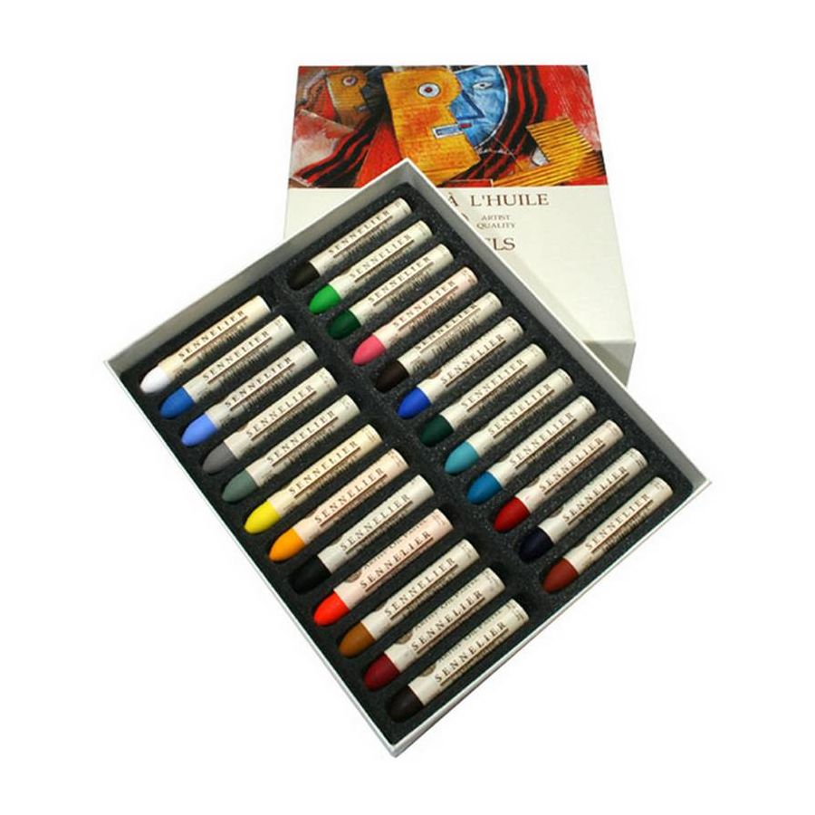 BOITE 24 PASTELS UNIVERSEL HUILE IM#3400