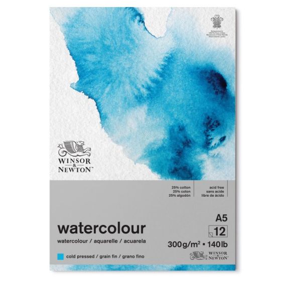 BLOC PAPIER AQUARELLE GRAIN FIN Dimension:A5IM#3493