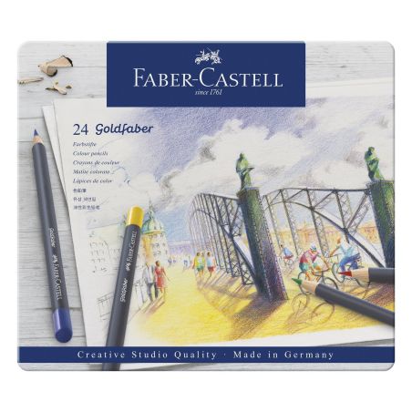 BOITE METAL 24 GOLDFABER FABER CASTELL