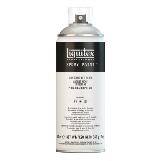 SPRAY 400ML LIQUITEX Couleur:ARGENT RICHE IRIDESCENTIM#4440