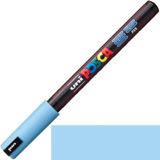 POSCA POINTE EXTRA-FINE CALIBREE 0.7 PC1MR Couleur:BLEU GLACIERIM#4472