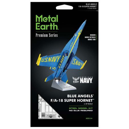 METAL EARTH ICONX: BLUE ANGELS F/A -18 SUPER HORNET