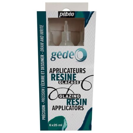 PEBEO GEDEO - 6 APPLICATEURS DE RESINE VIDES