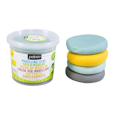 PEBEO - SET DECOUVERTE PATE A MODELER - LITTORAL 4 GALETS 90G