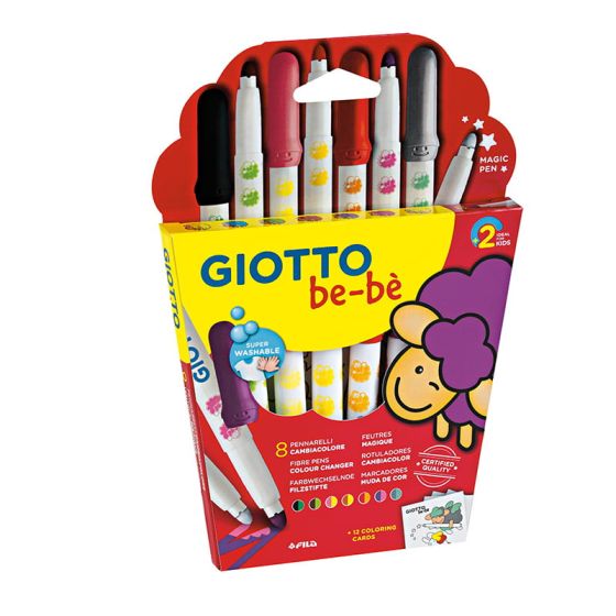 SET DE 8 FEUTRES MAGIQUES MULTICOLORES GIOTTO