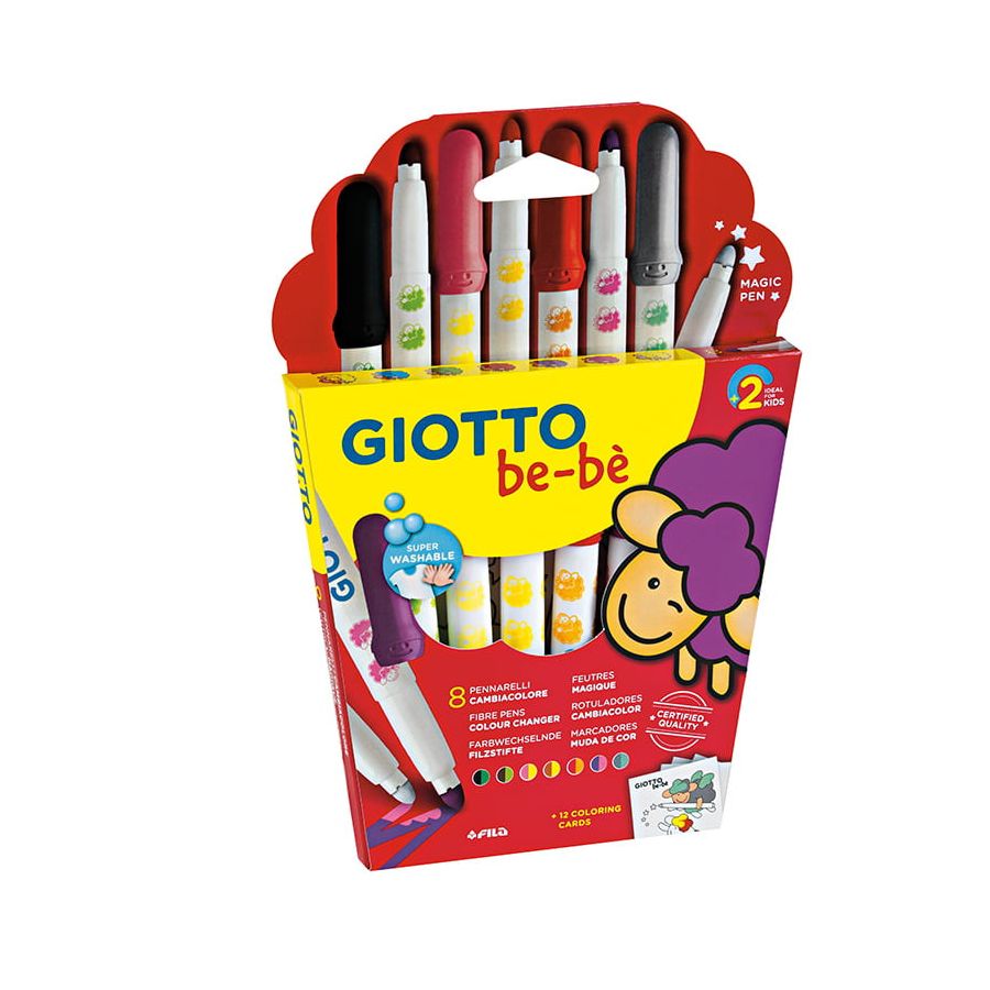 SET DE 8 FEUTRES MAGIQUES MULTICOLORES GIOTTO