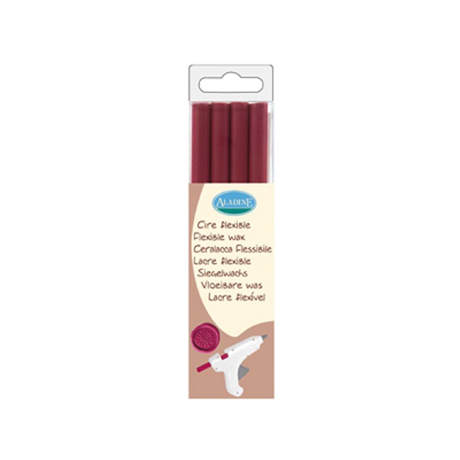 PACK 4 BATONS CIRE - POURPRE 