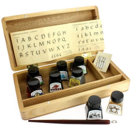 COFFRET BOIS CALLIGRAPHIE WINSOR & NEWTON