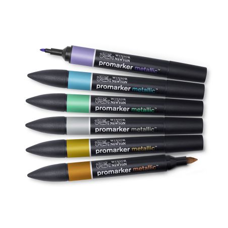 WINSOR & NEWTON - FEUTRE DOUBLE POINTE METALLIC MARKER