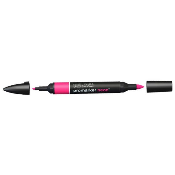 WINSOR & NEWTON - FEUTRE DOUBLE POINTE NEON MARKER Couleur:ROSE ELECTRISANTIM#5320