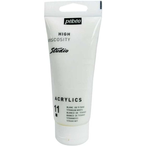 PEBEO - ACRYLIQUE ETUDE STUDIO 250ML Couleur:BLANC TITANEIM#5400