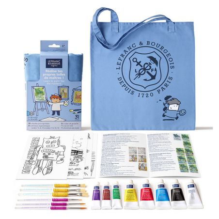 KIT DE PEINTURE ENFANT - MON PETIT CHEF D'OEUVRE - LEFRANC BOURGEOIS