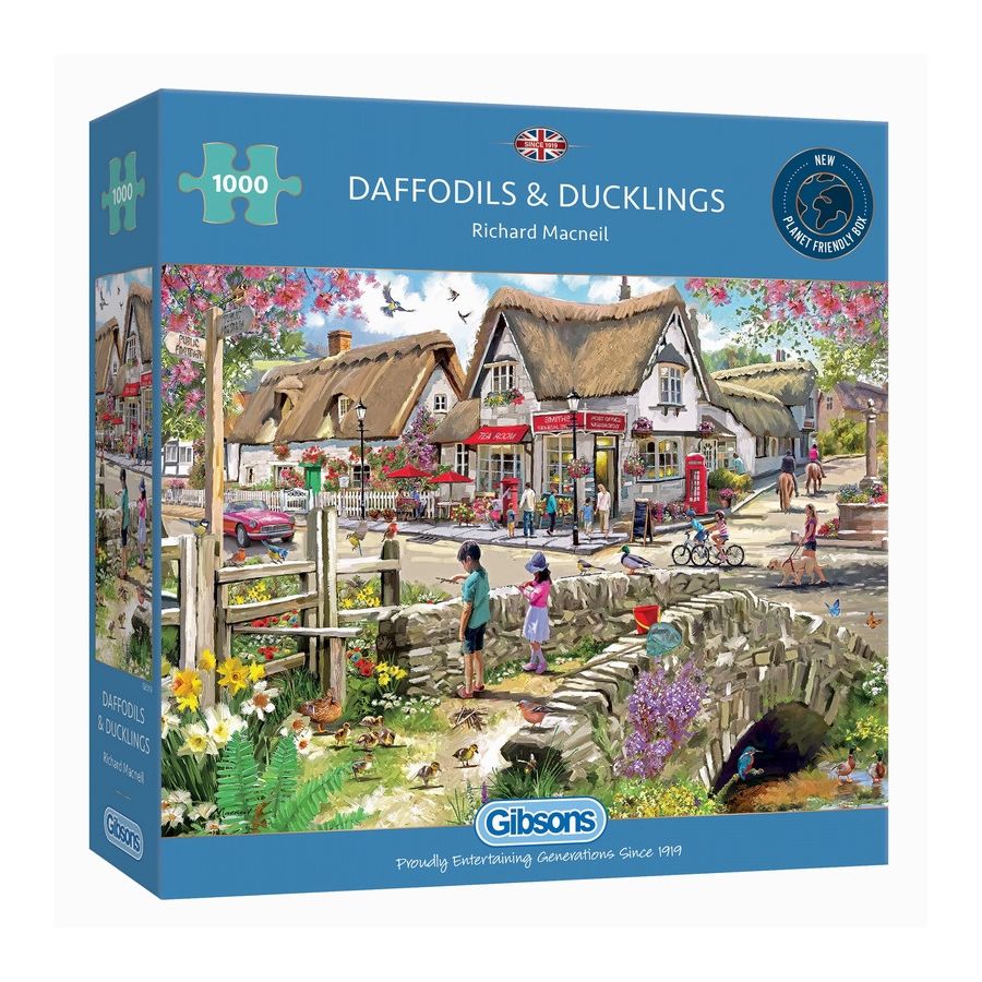 PUZZLE - GIBSONS - DAFFODILS & DUCKLINGS 1000 PIECES IM#5922