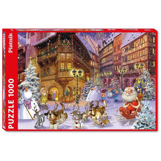 PUZZLE - RUYER - VILLAGE DE NOEL 1000  PIECES IM#5990