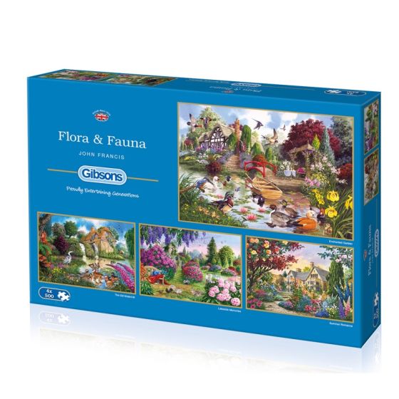 GIBSONS - FLORA & FAUNA 4X500 PIECES IM#6007