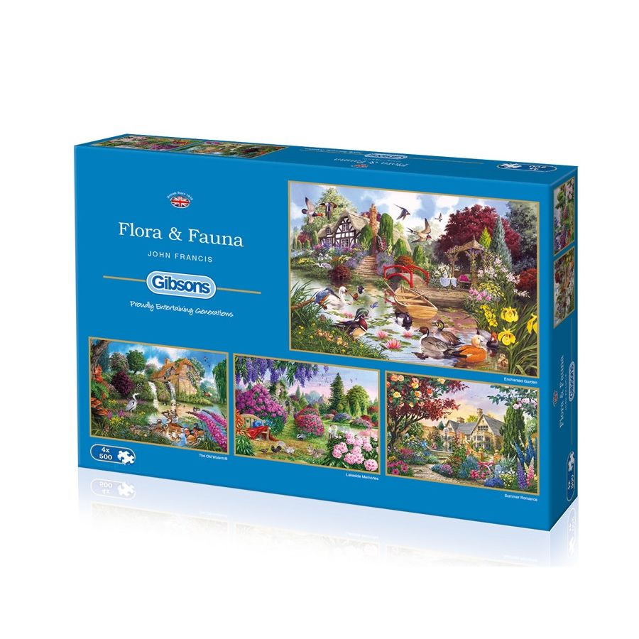 GIBSONS - FLORA & FAUNA 4X500 PIECES IM#6007