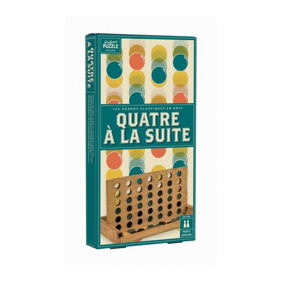 PROFESSOR PUZZLE - QUATRE A LA SUITE BOIS VINTAGE IM#6018