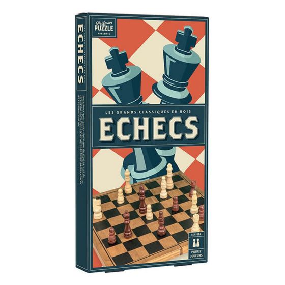 PROFESSOR PUZZLE - ECHECS BOIS VINTAGE IM#6019