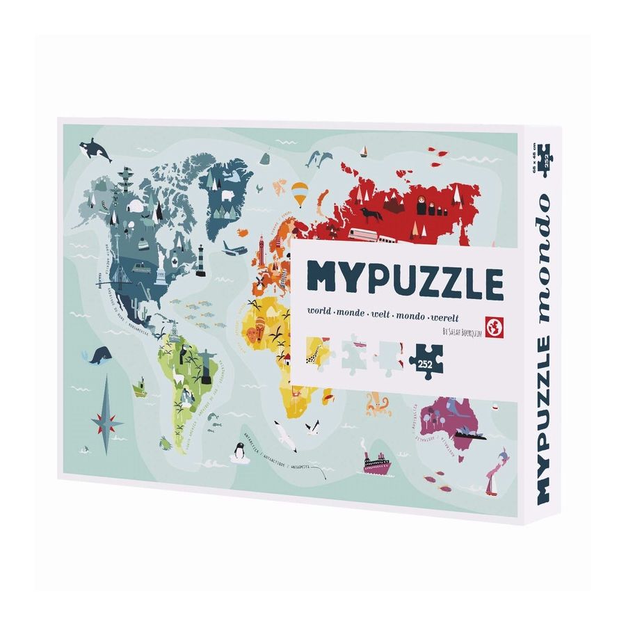 HELVETIQ JEUX - MYPUZZLE MONDE 252 PIECES IM#6023