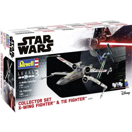 REVELL - STAR WARS - MAQUETTE X-WING FIGHTER & TIE FIGHTER