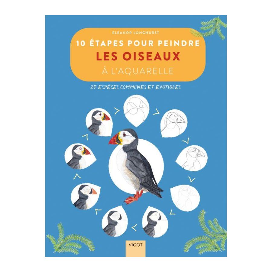 10 ETAPES POUR PEINDRE LES OISEAUX A L'AQUARELLE (LONGHURST) IM#6266