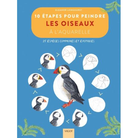 10 ETAPES POUR PEINDRE LES OISEAUX A L'AQUARELLE (LONGHURST)