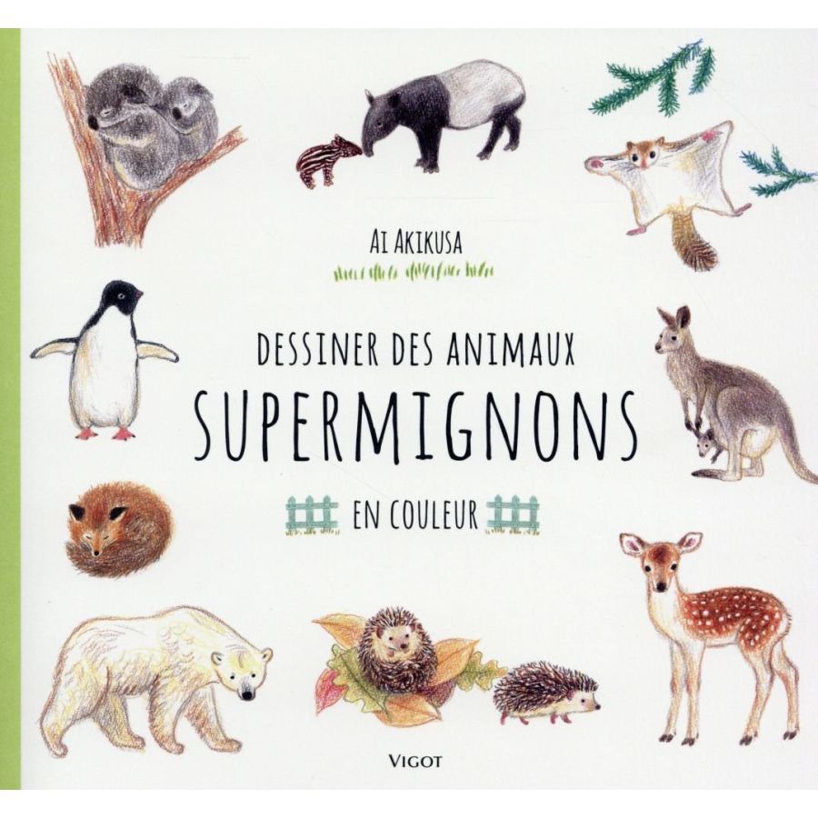 DESSINER DES ANIMAUX SUPERMIGNONS EN COULEURS (AKIKUSA) IM#6277