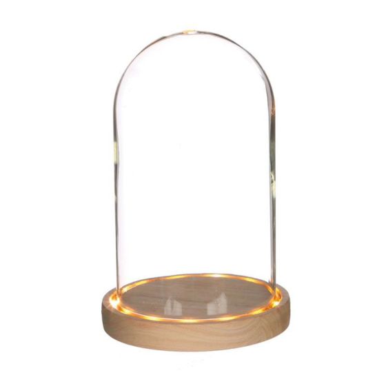 CLOCHE AVEC LED DIAM 14 H 21.5 IM#6579