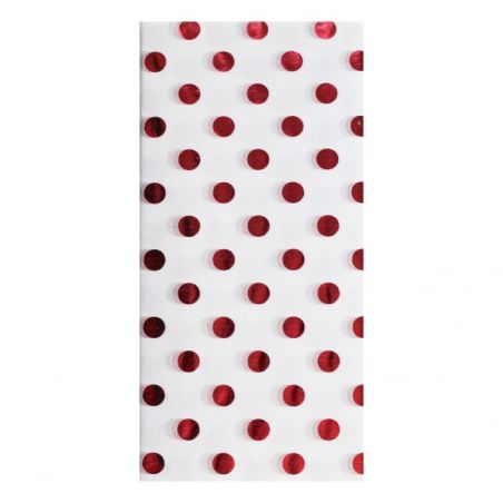 PAPIER SOIE, SACHET 3 F 50X70 CM BLC/FOIL ROUGE