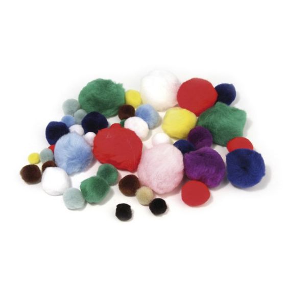 POMPONS ASSORTIS 100 PCS IM#6662