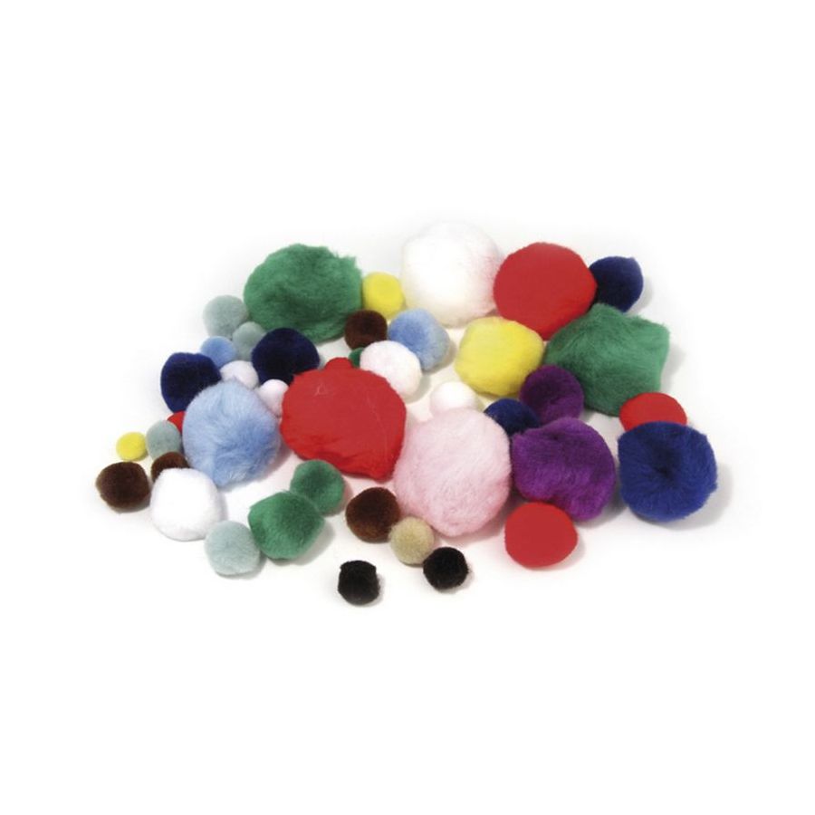 POMPONS ASSORTIS 100 PCS IM#6662