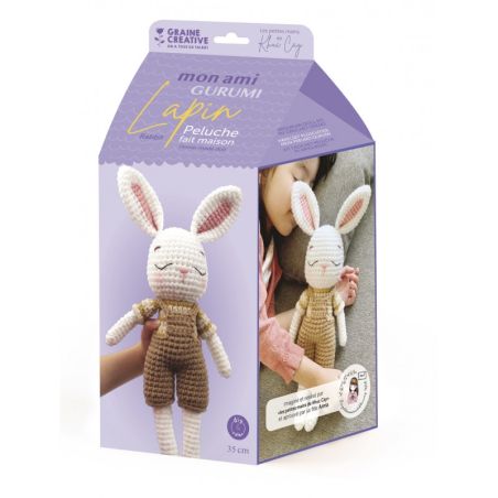 KIT MON AMIGURUMI LAPIN 140 X 340 X 140 MM