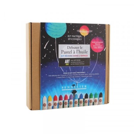 SET DECOUVERTE PASTELS A L'HUILE COLLABORATION ART ROOM - REVERIE DANS L'ESPACE