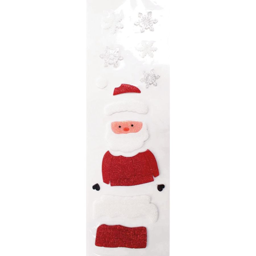 PERE NOEL GELLY VITROSTATIQUE 14 FORMES PLANCHE 49,5X13CM IM#6840