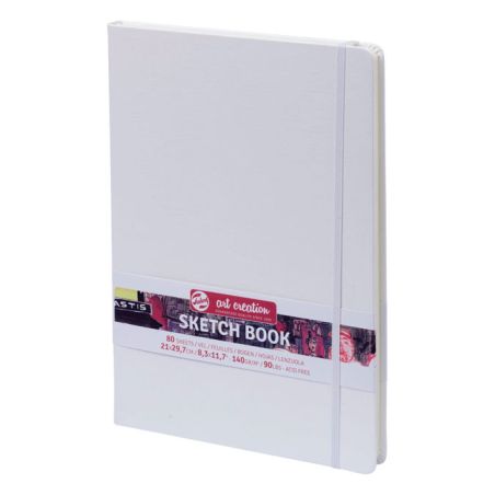 CARNET DE CROQUIS SCHETCH BOOK BLANC A4 21x29,7 140G ART CREATION